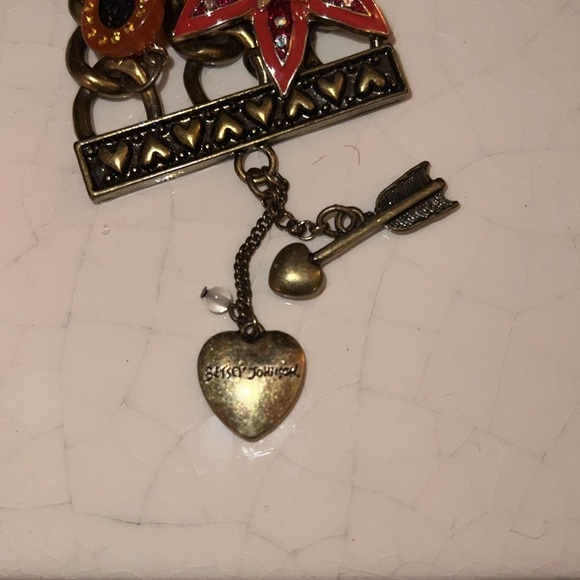 Betsey Johnson Women’s RIO Pink Sugar Skeleton Skulls Fruit Toggle Bracelet - Picture 9 of 14